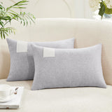 Saddle Brown Lumbar Pillow Covers, 2PCS