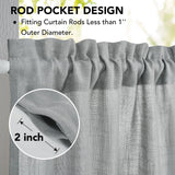 Natural Farmhouse Cafe Tier Curtains, 2 Panels