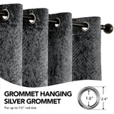 Double Layer Velvet Door Curtain, 100% Blackout, 1 Panel