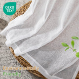 Natural Farmhouse Cafe Tier Curtains, 2 Panels