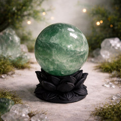 Dark Ethereal Lotus Crystal Ball Stand — Pack of 5 (Beta Edition)