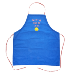 Cotton Apron - Blue - Smiley®