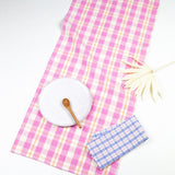 Archive NY Abigail Plaid Runner in Bubblegum