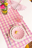 Archive NY Abigail Plaid Runner in Bubblegum