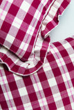 Abigail Cranberry Plaid Pillows