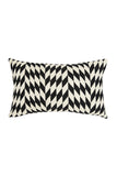 Made to order: Almolonga Diamond Pillow - Black and Natural White