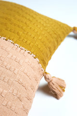 Antigua Pillow - Peach & Ochre Colorblocked