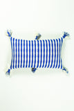 Antigua Pillow - Medium Blue / Fuchsia