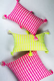 Antigua Pillow - Neon Pink and Yellow