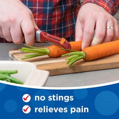 Band-Aid Brand pain relieving spray that kills 99.9 percent of germs on minor wounds