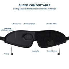 SERENITY Wireless Bluetooth 5.0 Sleep Mask with Headphones