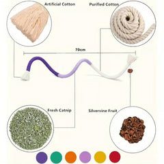 WhiskerPlay Chew Rope Toy Set | Durable Braided Rope Toys for Dogs — Teething & Interactive Play