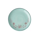Ceramic Cake Plate with Hand Painted Flower Vine
