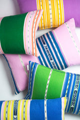 Cantel Pillow - Green & Blue