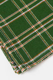 Chiapas Plaid Forest Green Table Runner