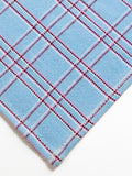 Chiapas Plaid Light Blue Table Runner