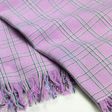 Chiapas Plaid Lilac Kitchen Towel