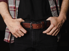 The Guardian Gun Belt - Made in USA - Lifetime Warranty - 14 oz Leather