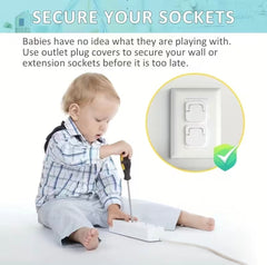 SafePlug Guard | 30-Pack Baby-Proof Electrical Outlet Covers