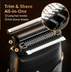 TitanTrim Mini Shaver | 2-in-1 Waterproof Electric Foil Shaver & Trimmer