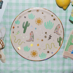 Sssssnake Catcher Western Theme Paper Plates (x 12)