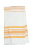 White & Orange Kitchen Towel