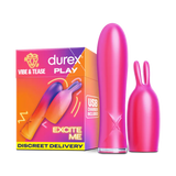 Durex 2-in-1 Vibrator & Stimulating Head – Waterproof with 7 Vibration Modes!