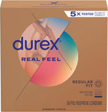 Durex Avanti Bare Real Feel – Lateks Olmayan, Kayganlaştırıcılı Kondomlar, 36 Adet