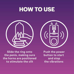 Durex Devil Ring Vibrating Ring – Purple | Flexible & Silent Design