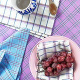 Chiapas Plaid Light Blue Napkins