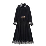 Elegant Embroidered Dress, Central Park | Women - BYMANYC ® New York