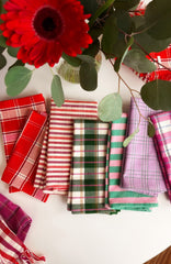 Elina Striped Dinner Napkin Set