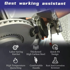 BrakeForce Brake Caliper Piston Tool | 360° Ratchet Expander for Single, Dual & Quad Piston