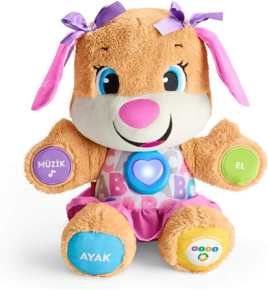 Fisher-Price Eğitici Köpekçiğin Kız Kardeşi - Konuşan Pelüş Oyuncak
