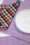 Chiapas Plaid Lilac Placemat