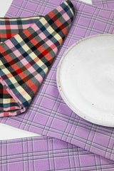 Chiapas Plaid Lilac Placemat