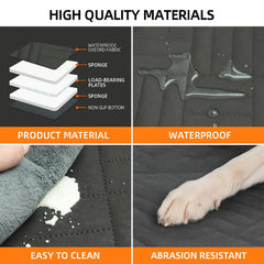 Dog Car Seat Extender | Waterproof Non-Slip Backseat Bed for Dogs — Universal Fit 52×25"