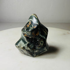 Mystery Jasper Flame Carving – Handpicked Polished Statement Piece (No Sub-Variety Selection)