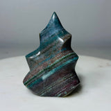 Mystery Jasper Flame Carving – Handpicked Polished Statement Piece (No Sub-Variety Selection)