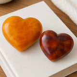 Carnelian Agate Heart Carving (Akik) – Handpicked Crystal Décor