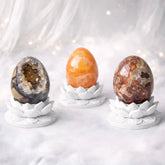 White Lotus Crystal Egg Stand – Choose Your Egg