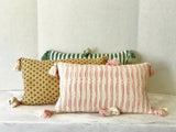 Antigua Pillow- Naturally Dyed Faded Pink
