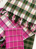 San Andres Gingham Forest & White Kitchen Towel