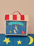 Raffia Kids Bag with Circus Theme - GET IT NOW, SHIPS IN OCTOBER
