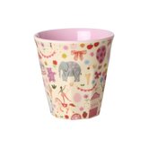 Kids Melamine Cup - Small - Fun Fair Pink Print - 5.4oz -