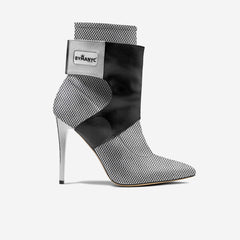 Limited Edition Vegan Stiletto Boots BYMANYC® New York Futurista Onyx