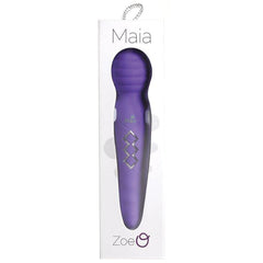 Maia Zoe Twisty Rechargeable Vibrating Wand-Purple