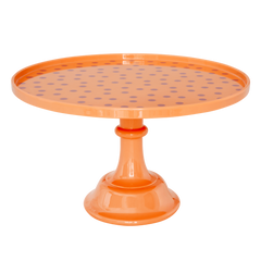 Melamine Cake Stand | Lavender Dots Print