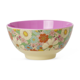 Medium Melamine Bowl - Flower Power Print - 23.7oz