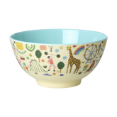 Medium Melamine Bowl - Fun Fair Mint Print - 23.7oz -